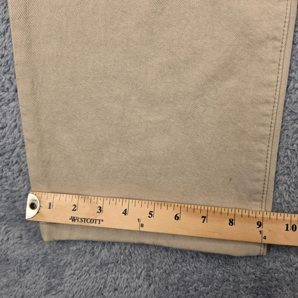 Levis 501 Button Fly Jeans Mens 36x32 Tan Khaki Original Straight Leg Cotton Y2K
